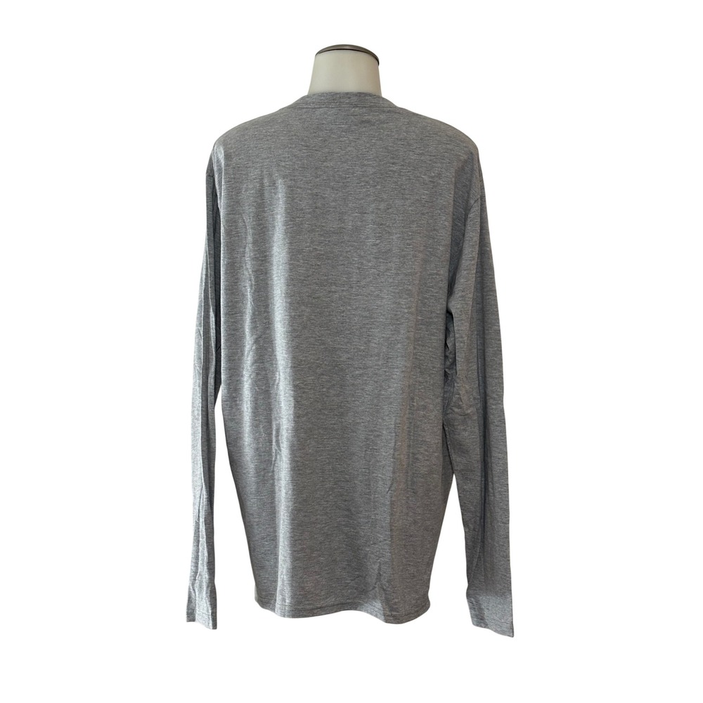 Port & Company Long Sleeve T-Shirt Women L Gray Christmas Graphic Excellent FUN! - Picture 3 of 9